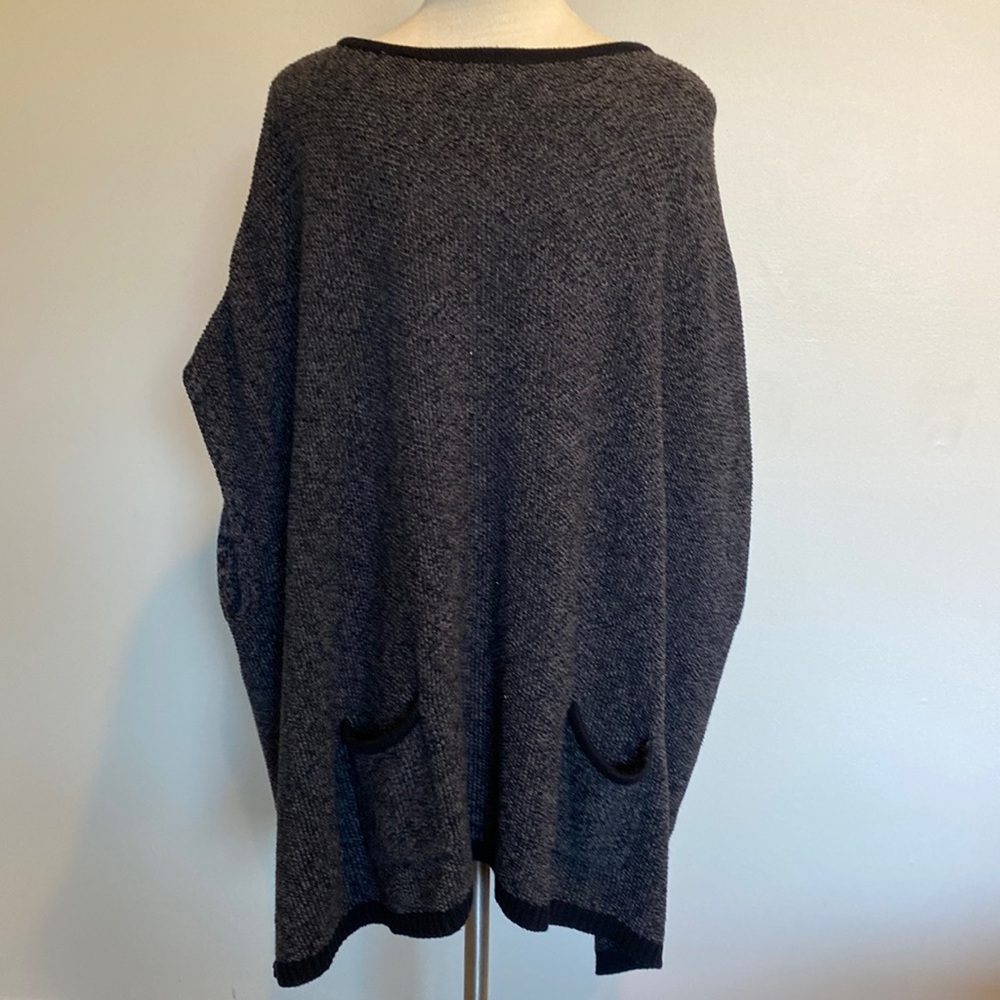 Talbots tarp charcoal gray tunic - size small\medium with pockets
